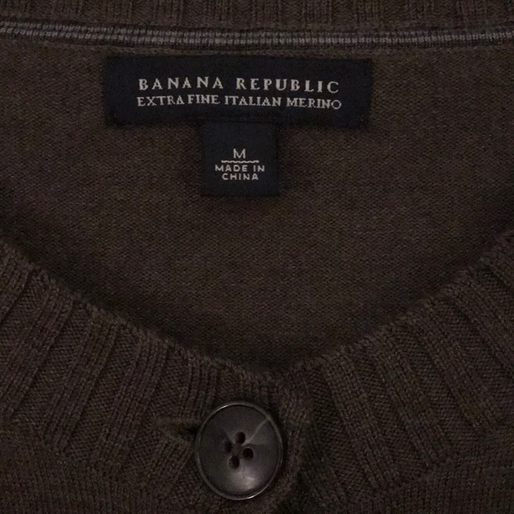 Brown Wool Banana Republic Cardigan